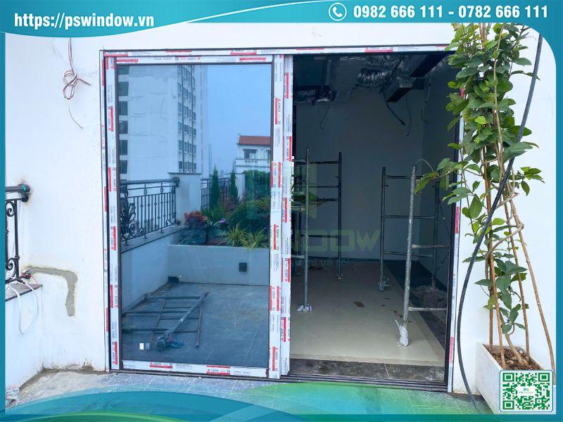 Cửa nhôm cầu Xingfa kính hộp phản quang cách âm cách nhiệt