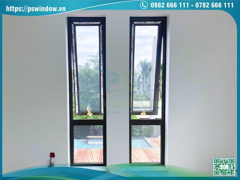 Cửa nhôm Maxpro hệ 55 ứng dụng làm cửa sổ mở quay/hất
