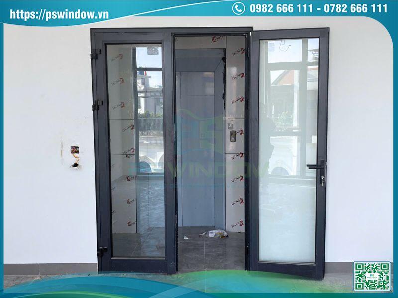 Cửa nhôm sơn tĩnh điện màu xám đá Xingfa hot nhất hiện nay