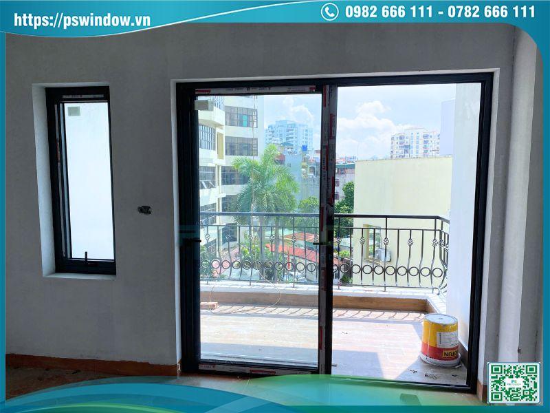 Cửa nhôm Xingfa kính hộp cách âm cho phòng ngủ