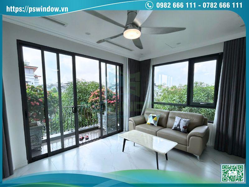 Cửa nhôm Xingfa nhập khẩu bền đẹp, thẩm mỹ cho phòng khách