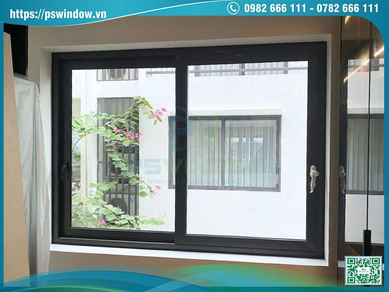 Cửa sổ lùa 2 cánh Maxpro màu đen