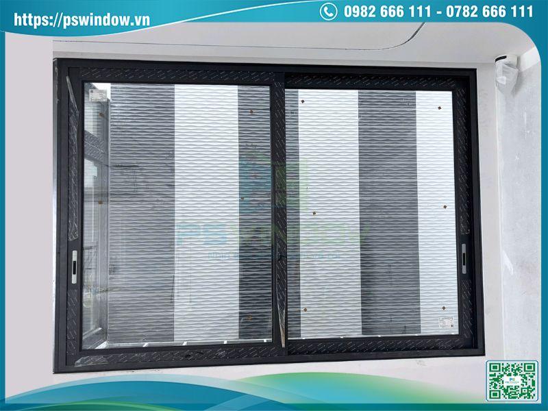 Cửa sổ lùa 2 cánh nhôm Soco phụ kiện Cmech