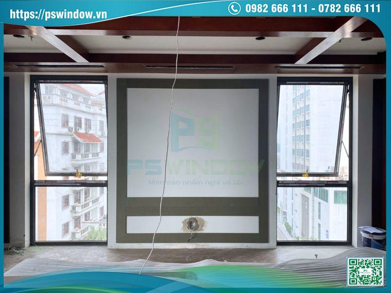 Cửa sổ mở hất fix dưới nhôm Xingfa nhập khẩu phụ kiện Cmech