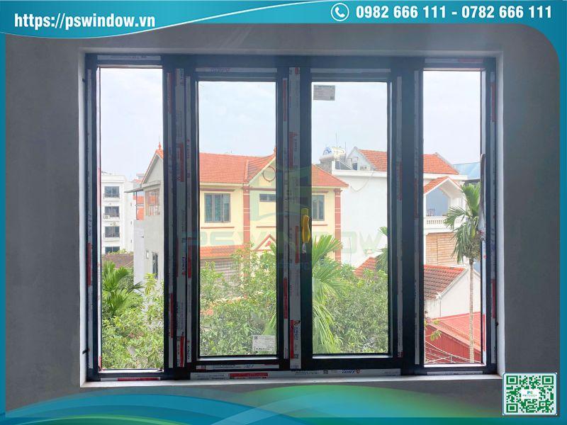 Cửa sổ mở quay 2 cánh Xingfa fix 2 bên