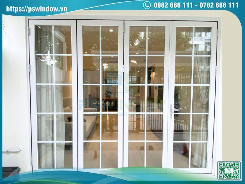 Cửa Xingfa chia ô màu trắng tạo cảm giác tươi mới, trang trọng