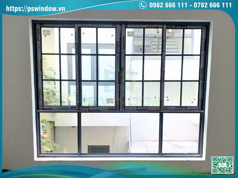 Hệ cửa sổ và vách kính chia ô khung nhôm Xingfa nhập khẩu