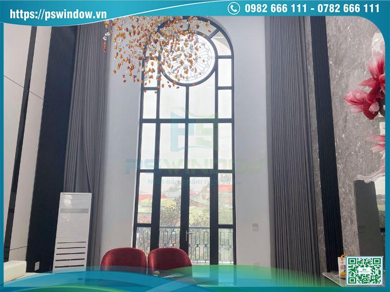 Hệ cửa Xingfa xám đá phong cách châu Âu sang trọng