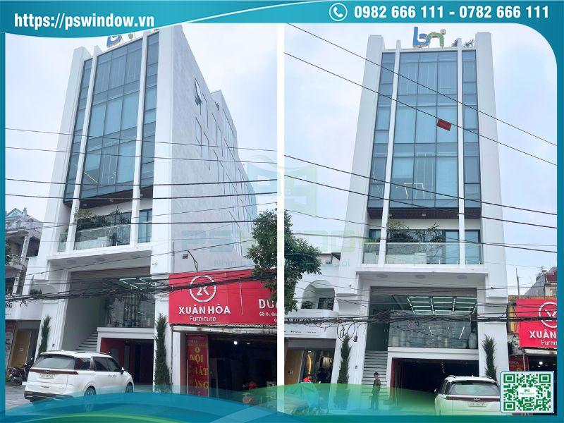 Mặt dựng sử dụng kính Low-e cách nhiệt