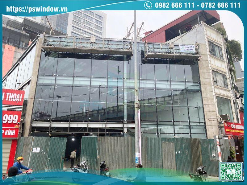 Mặt dựng Xingfa kính Low-e cho công trình thương mại mặt phố