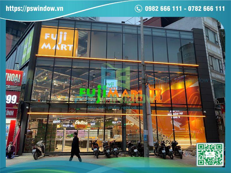 Mặt dựng Xingfa nhập kính dán Low-e Pswindow thi công tại Minh Khai