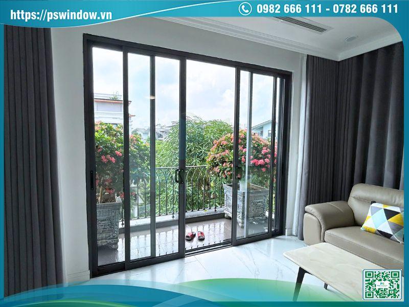 Mẫu cửa nhôm 4 cánh đẹp nhất- thương hiệu Xingfa nhập khẩu