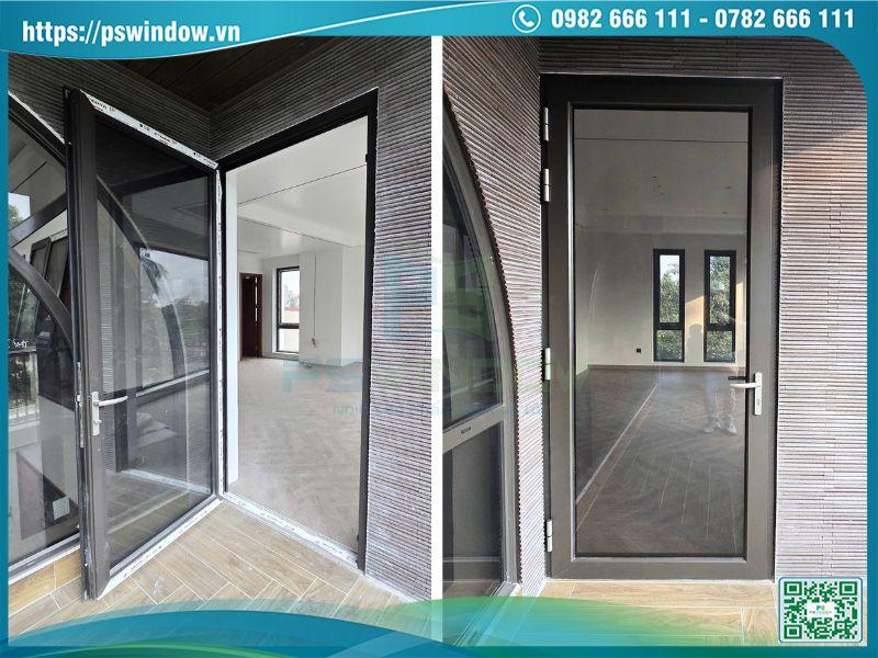 Mẫu cửa phòng ngủ nhôm Maxpro cao cấp