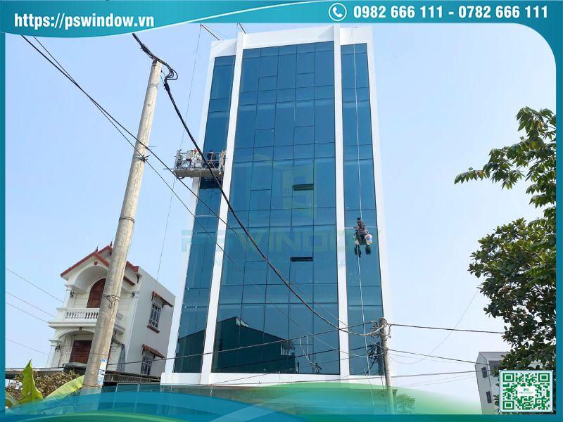 Mẫu vách kính mặt dựng Xingfa kính phản quang cản nhiệt, chống chói nắng