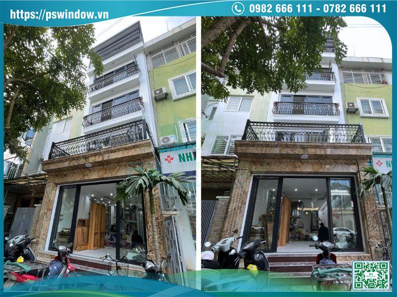Pswindow thi công cửa nhôm Rolan cho nhà phố tại Văn Khê, Hà Đông
