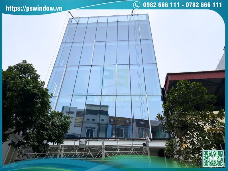 Pswindow thi công mặt dựng kính Low-e chính hãng, giá tốt