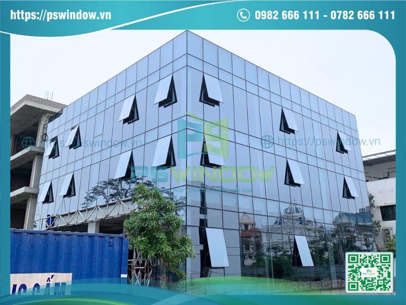 Pswindow thi công mặt dựng nhôm kính chính hãng, giá tốt