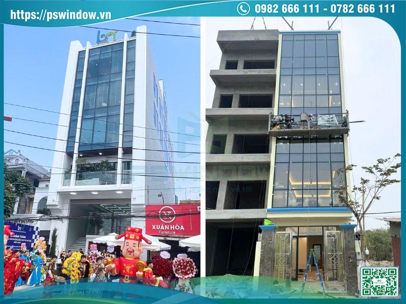 Hình ảnh Tư Vấn Phương Án Thi Công Vách Kính Mặt Dựng Cho Các Công Trình 