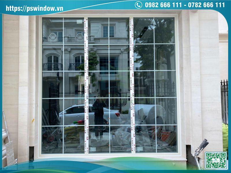 Vách kính hộp nan đồng khung nhôm Maxpro cách âm cách nhiệt