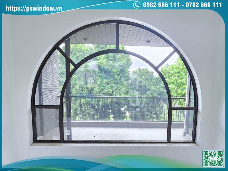 Vách kính vòm ở mặt trong