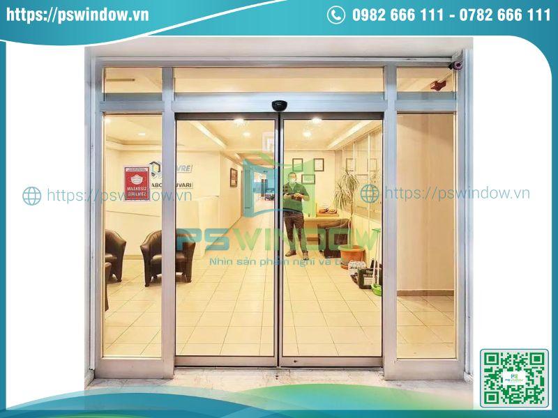 Cấu tạo cơ bản của cửa nhôm tự động Cấu tạo cơ bản của cửa nhôm tự động