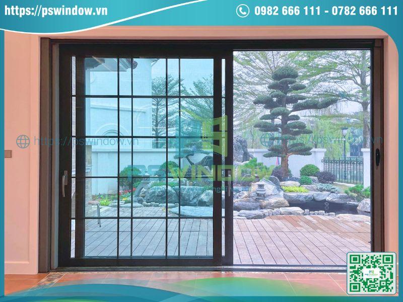 Cửa nhôm kính lùa cấu tạo cơ bản gồm khung nhôm, kính, phụ kiện Cửa nhôm kính lùa cấu tạo cơ bản gồm khung nhôm, kính, phụ kiện