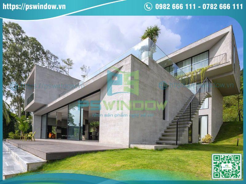 Cửa nhôm Kogen lắp đặt cho công trình nhà ở hiện đại Cửa nhôm Kogen lắp đặt cho công trình nhà ở hiện đại