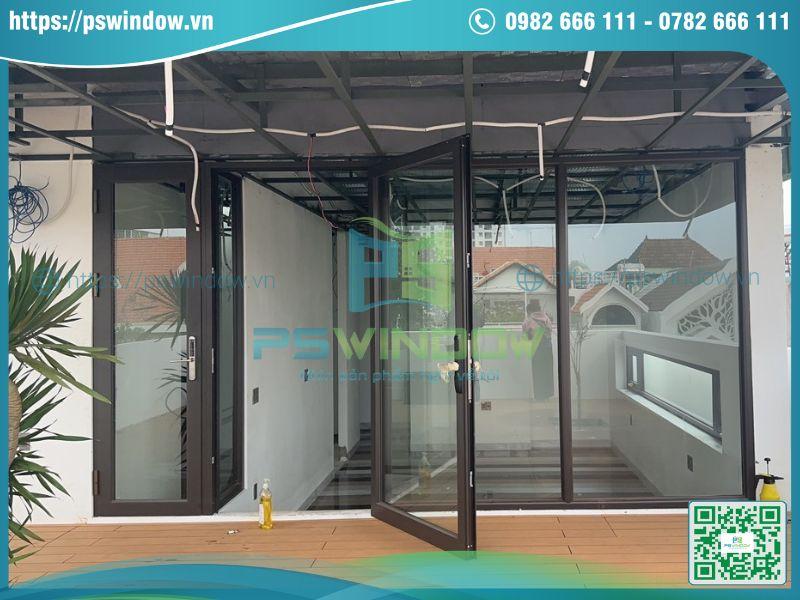 Cửa nhôm Maxpro cao cấp kiểu xếp trượt hiện đại Cửa nhôm Maxpro cao cấp kiểu xếp trượt hiện đại