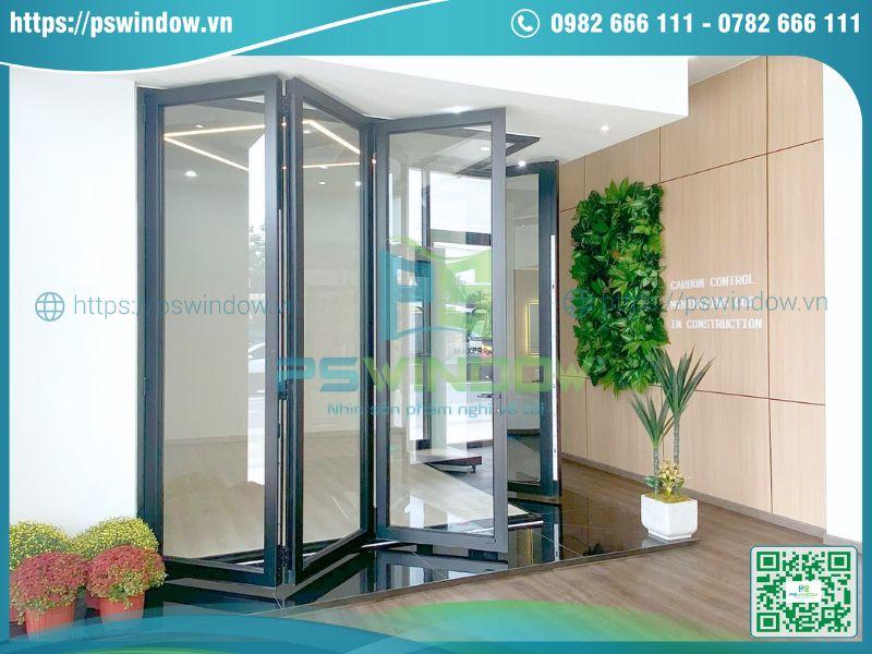 Cửa nhôm xếp gấp Maxpro cao cấp Cửa nhôm xếp gấp Maxpro cao cấp