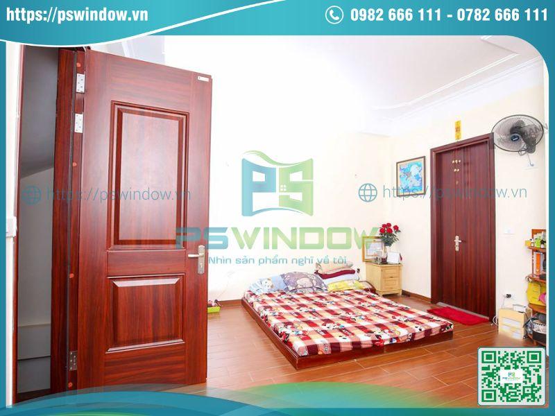 Cửa thép vân gỗ- cửa cách âm phòng ngủ hiệu quả Cửa thép vân gỗ- cửa cách âm phòng ngủ hiệu quả