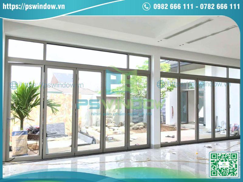 Cửa xếp trượt Maxpro cho không gian rộng Cửa xếp trượt Maxpro cho không gian rộng