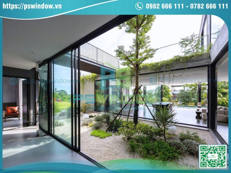 Hệ cửa nhôm Kogen mở trượt Hệ cửa nhôm Kogen mở trượt