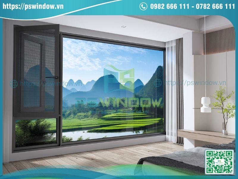 Hệ cửa sổ mở quay tích hợp lưới chống muỗi HOPO Hệ cửa sổ mở quay tích hợp lưới chống muỗi HOPO