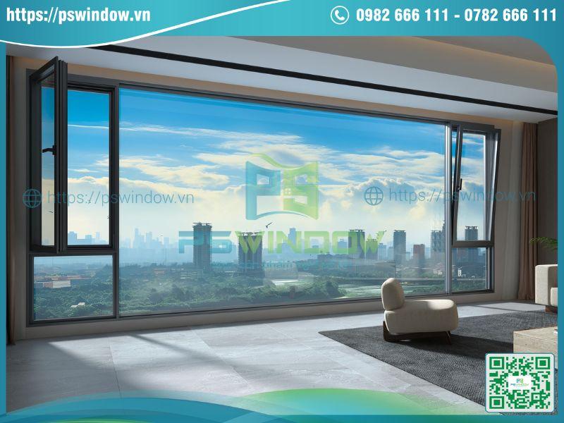 Hệ cửa nhôm HOPO 65 mở quay và mở lật Hệ cửa nhôm HOPO 65 mở quay và mở lật