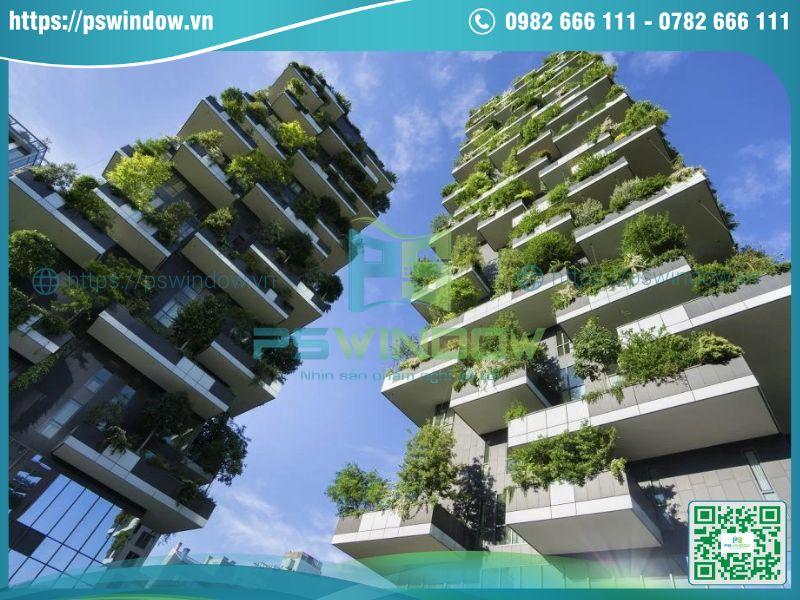 Kiến trúc xanh với tường kính bền vững, thân thiện môi trường Kiến trúc xanh với tường kính bền vững, thân thiện môi trường