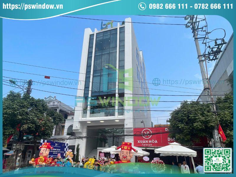 mặt dựng kính Low-e Pswindow thi công tại Sóc Sơn mặt dựng kính Low-e Pswindow thi công tại Sóc Sơn