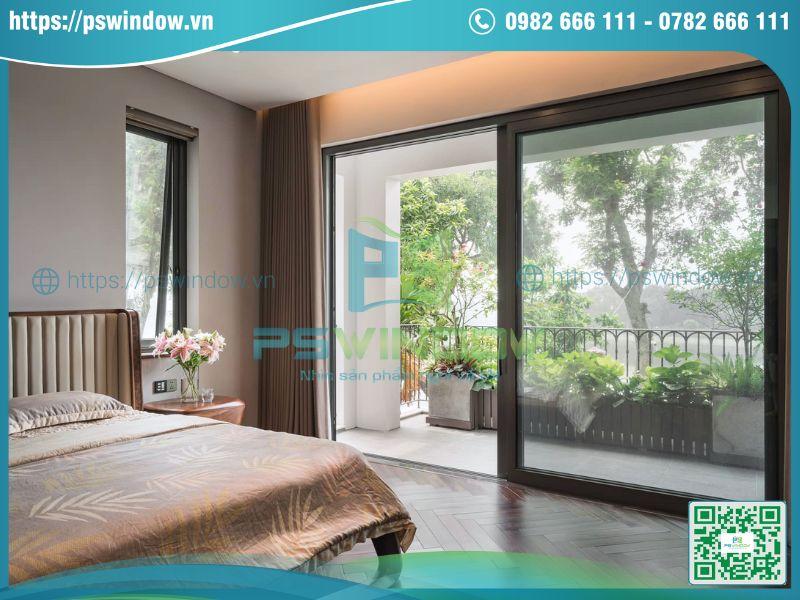 Mẫu cửa ban công nhôm kính mở lùa tối ưu không gian Mẫu cửa ban công nhôm kính mở lùa tối ưu không gian
