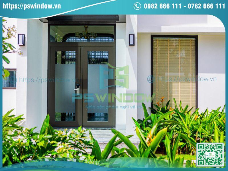 Mẫu cửa chính biệt thự tích hợp khóa điện tử cao cấp Mẫu cửa chính biệt thự tích hợp khóa điện tử cao cấp