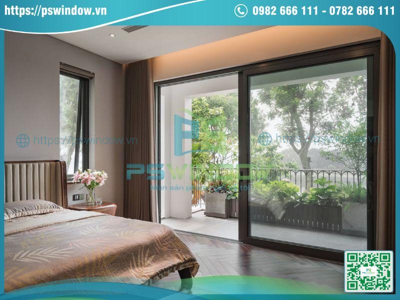 Mẫu cửa lùa 2 cánh kích thước lớn cho phòng ngủ master Mẫu cửa lùa 2 cánh kích thước lớn cho phòng ngủ master