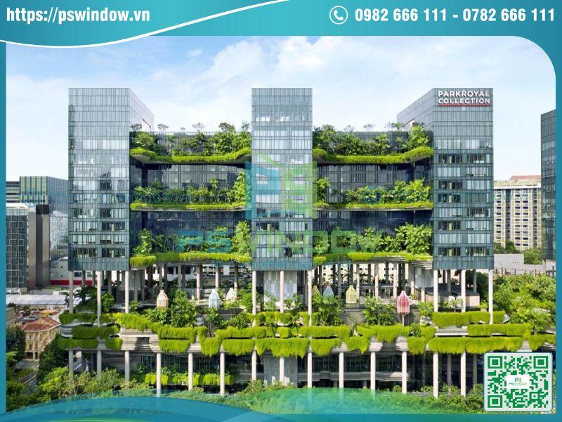 Tường kính trong công trình xanh Tường kính trong công trình xanh