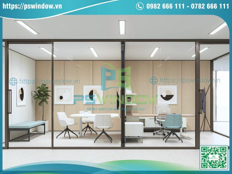Vách kính văn phòng hiện đại Vách kính văn phòng hiện đại