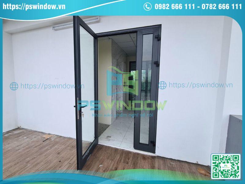 Bộ cửa nhôm ô kính fix bên hông Bộ cửa nhôm ô kính fix bên hông