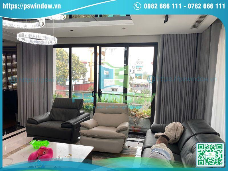 Cửa lùa nhôm Xingfa 4 cánh ra ban công Cửa lùa nhôm Xingfa 4 cánh ra ban công