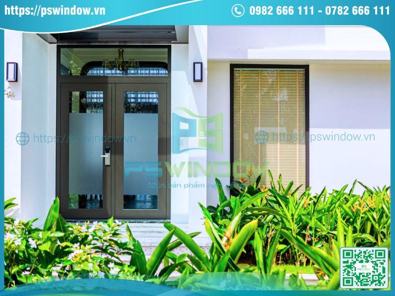 Cửa nhôm cao cấp trang bị khóa điện tử hiện đại Cửa nhôm cao cấp trang bị khóa điện tử hiện đại