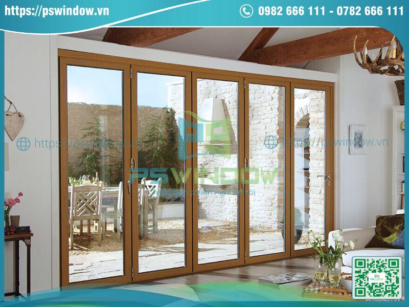 Cửa nhôm kính giả gỗ bền bỉ, thân thiện với môi trường Cửa nhôm kính giả gỗ bền bỉ, thân thiện với môi trường