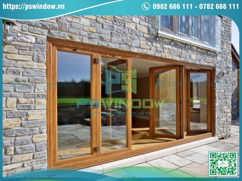 Cửa nhôm kính giả gỗ Cửa nhôm kính giả gỗ