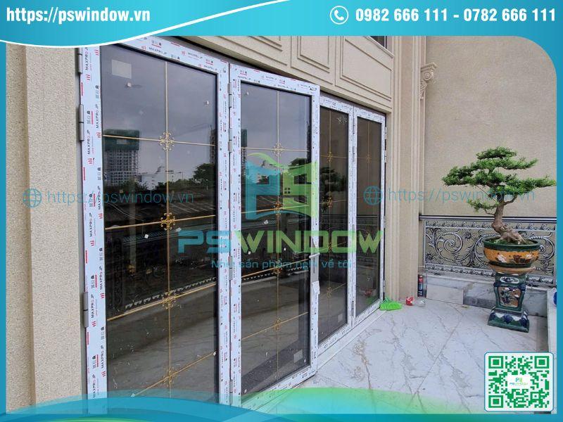 Cửa nhôm kính hộp nan đồng Cửa nhôm kính hộp nan đồng