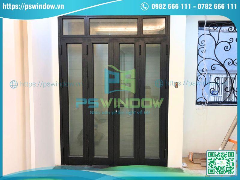 Cửa nhôm Xingfa 4 cánh mở quay fix trên Cửa nhôm Xingfa 4 cánh mở quay fix trên