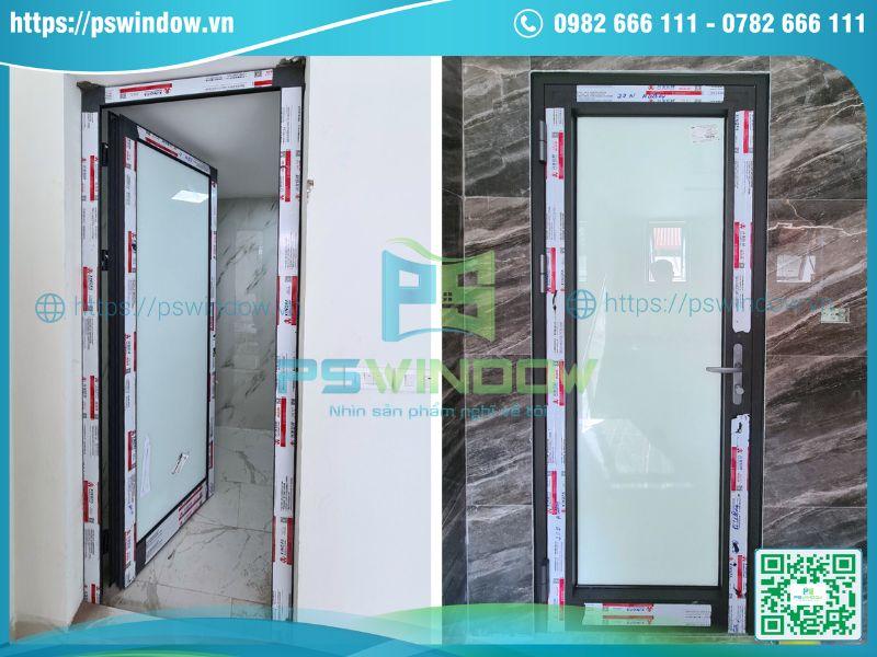 Cửa nhôm Xingfa kính mờ màu trắng sữa Cửa nhôm Xingfa kính mờ màu trắng sữa