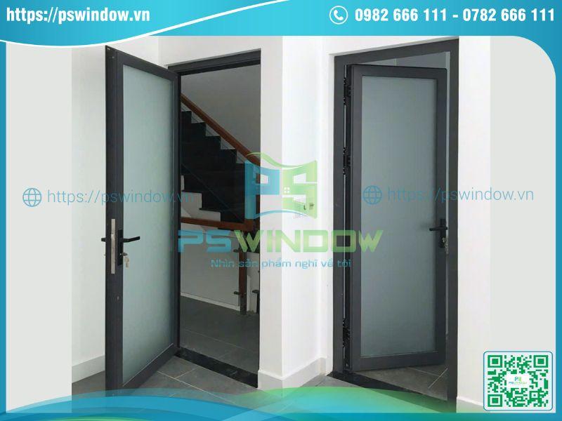 Cửa thông phòng nhôm kính Cửa thông phòng nhôm kính